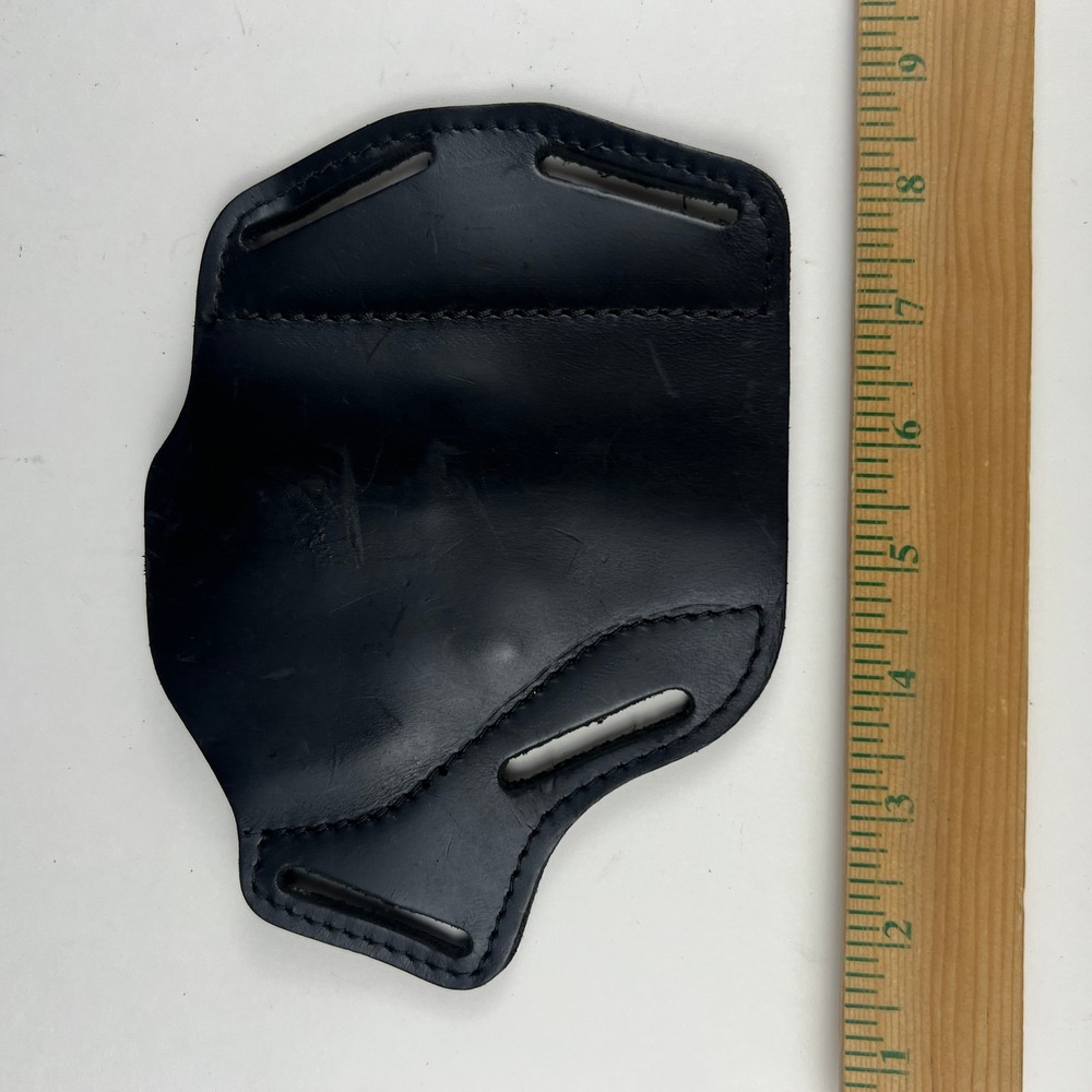 Uncle Mike's Law Enforcement Holster Black Leather Pancake Duty Gear